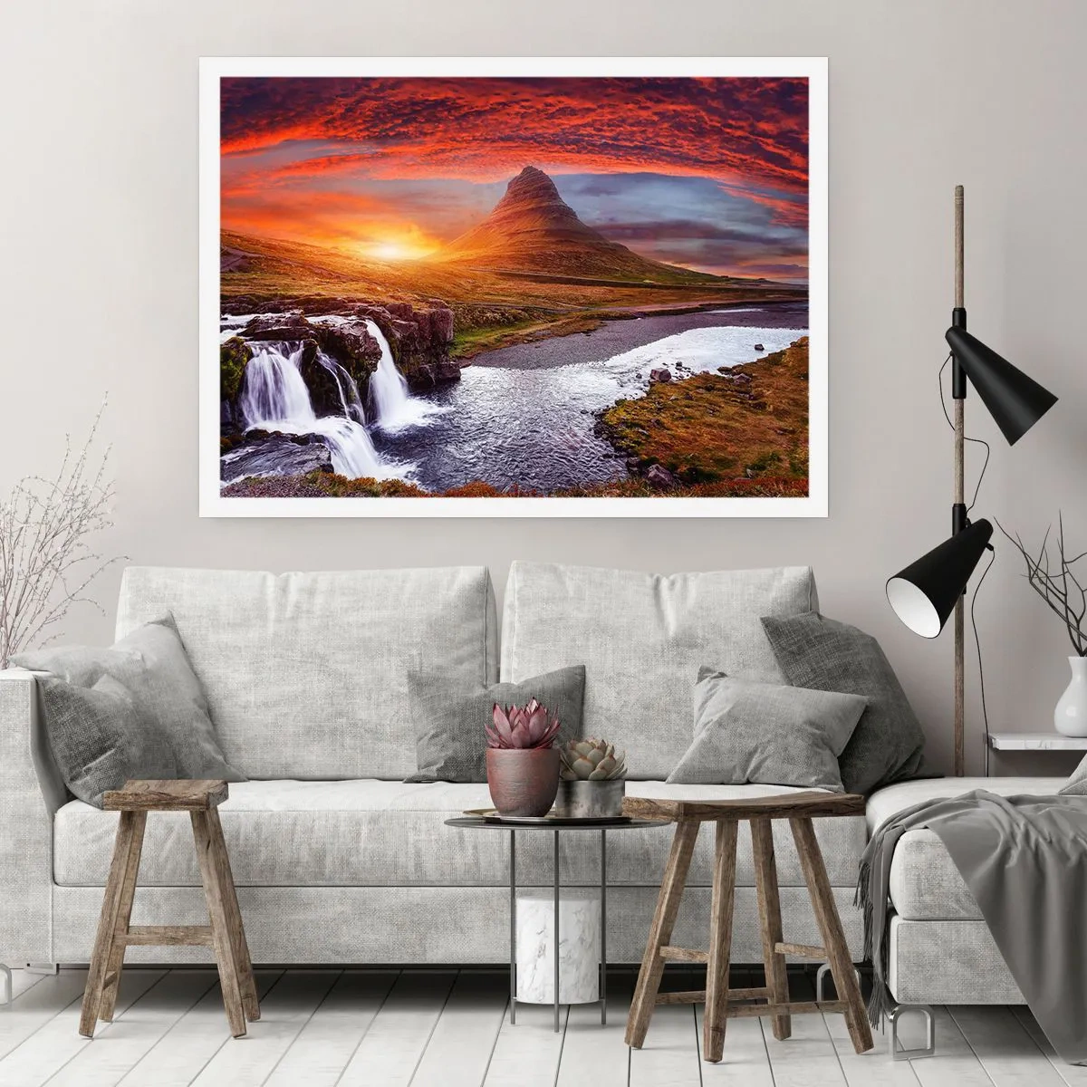 Affisch - Utsikt över Midgård - 70x50 cm