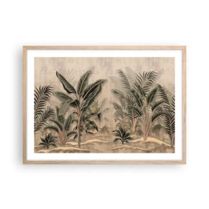 Affisch i ram av ljusek - Bild i kolonial stil - 70x50 cm