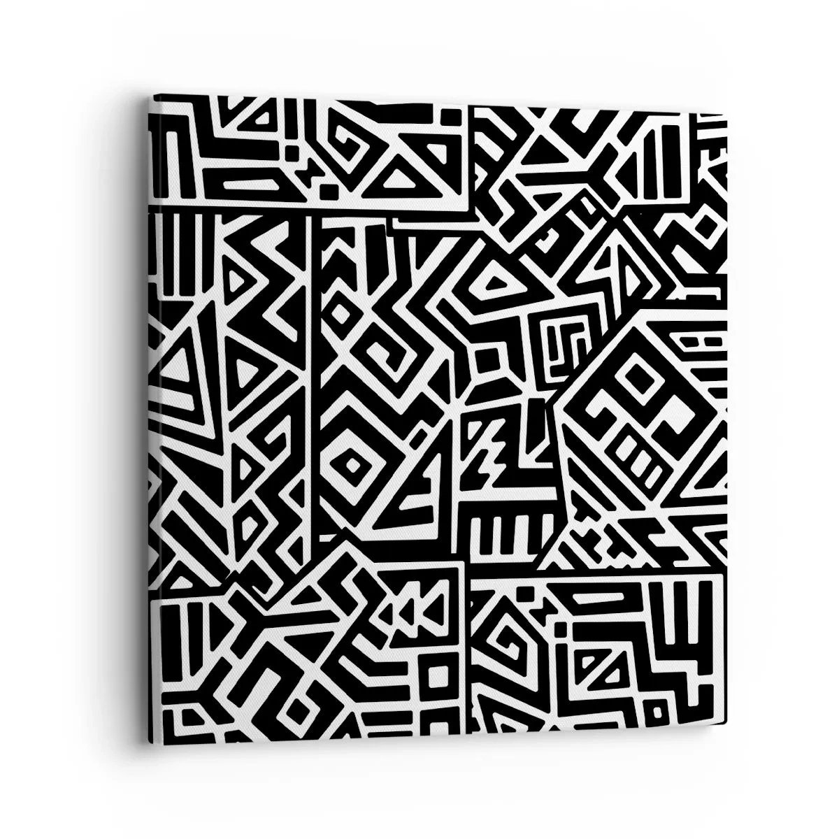 Canvastavla - Bild på duk - Prekolumbisk komposition - 30x30 cm