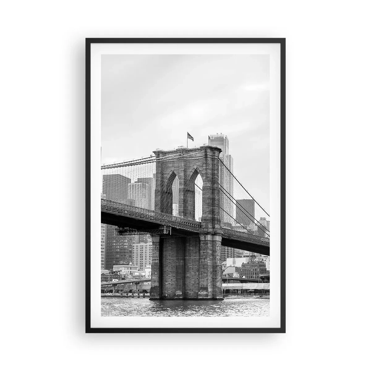 Affisch i svart ram - New York stämning - 61x91 cm