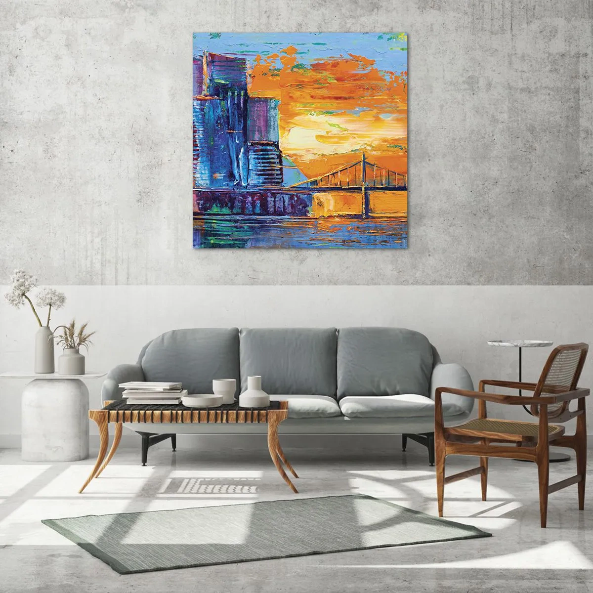 Glastavla - Bild på glas - Kultur och natur - 30x30 cm