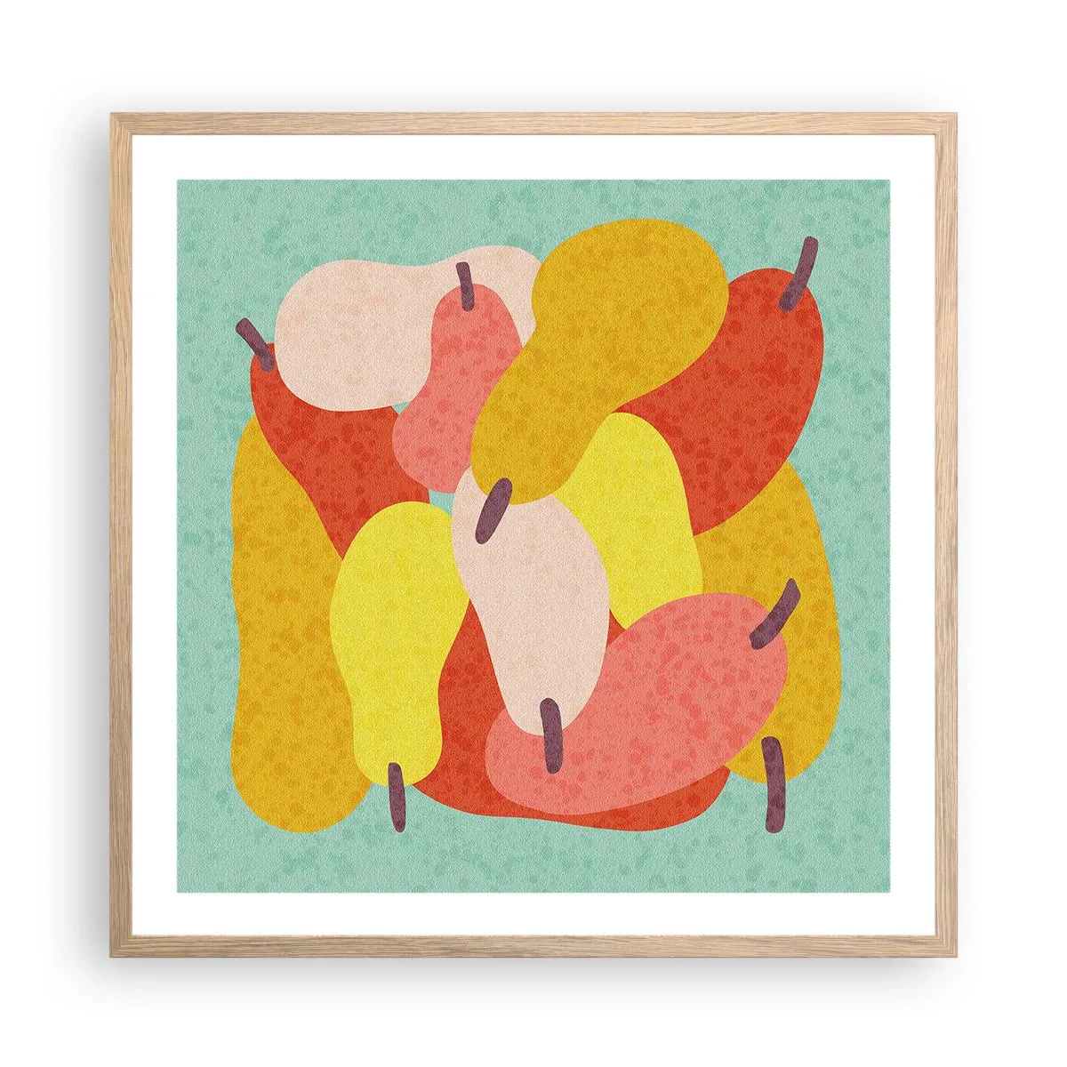 Affisch i ram av ljusek - Smaka på sommarsolen - 60x60 cm