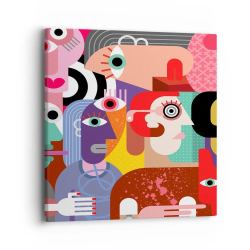 Canvastavla - Bild på duk - Vi är från Picasso - 40x40 cm