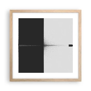 Affisch i ram av ljusek - Rakt mot målet - 40x40 cm