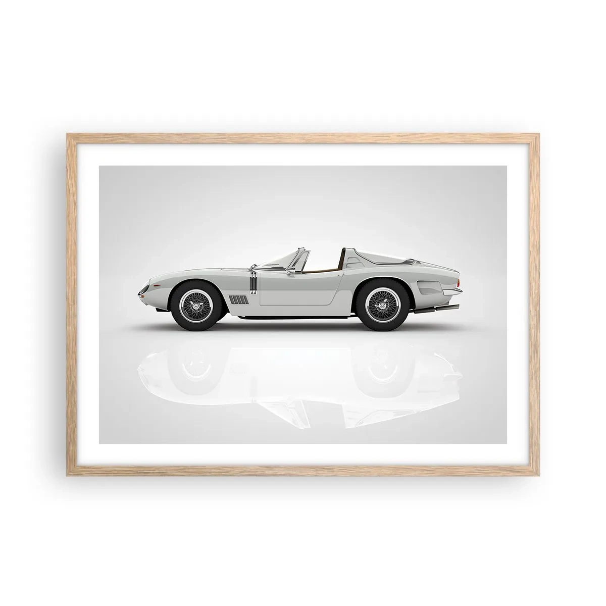 Affisch i ram av ljusek - Ett löfte om lek - 70x50 cm