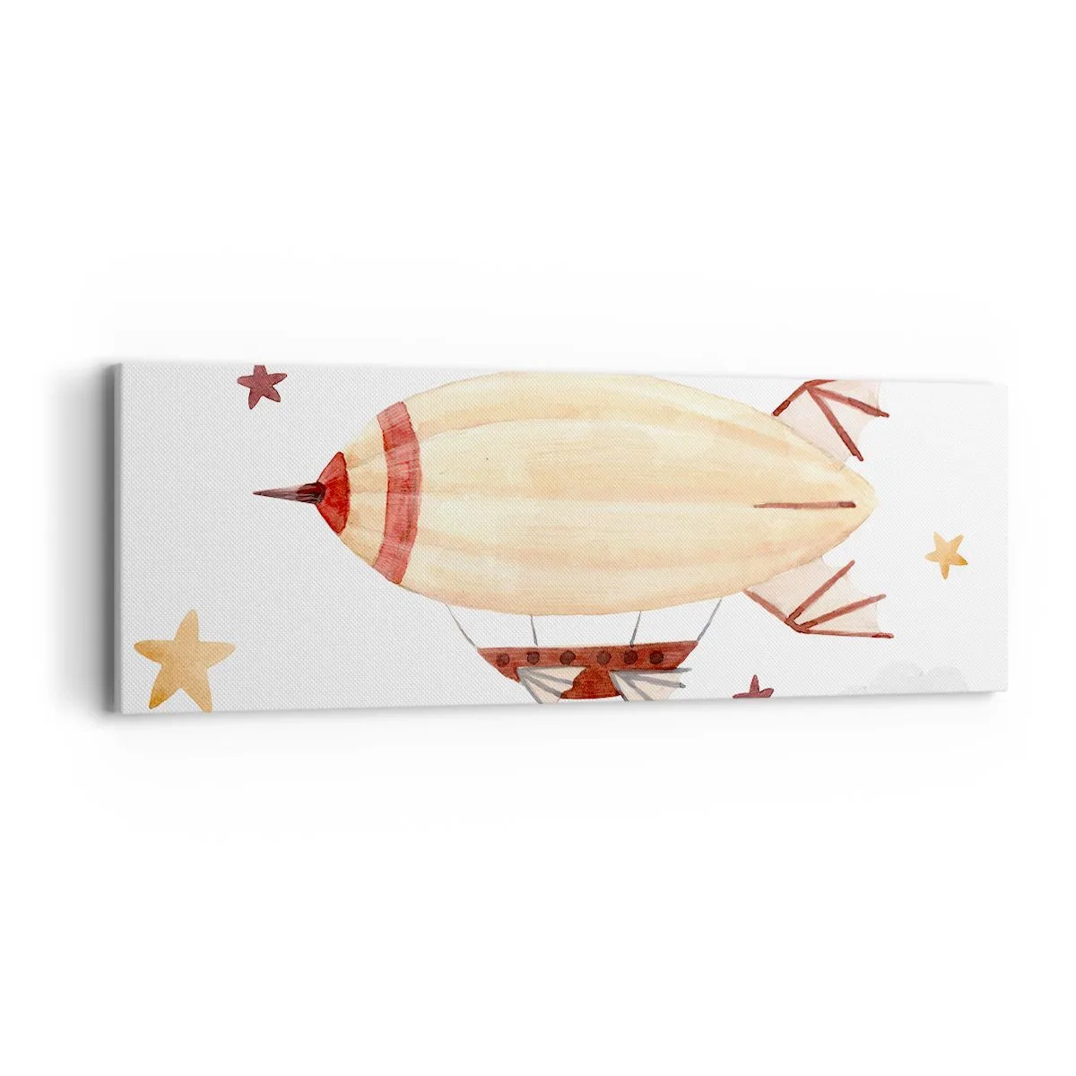 Canvastavla - Bild på duk - Luftskepp - 90x30 cm