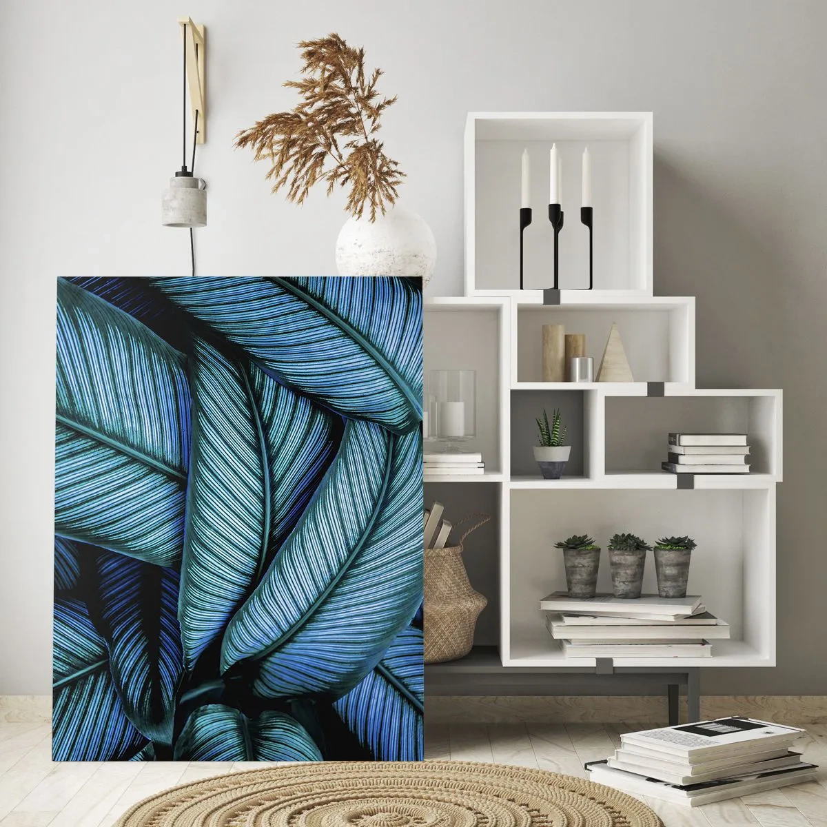 Glastavla - Bild på glas - Livslinjer - 50x70 cm