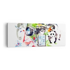 Canvastavla - Bild på duk - I resenärens objektiv - 140x50 cm