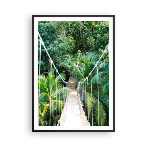 Affisch i svart ram - Welcome to the jungle! - 70x100 cm
