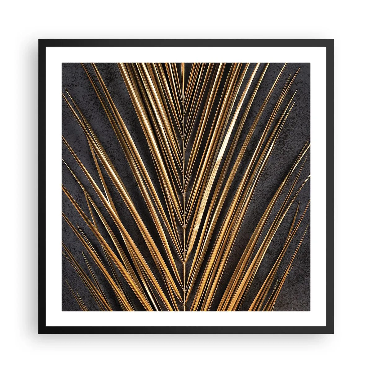 Affisch i svart ram - Tropikens guld - 60x60 cm