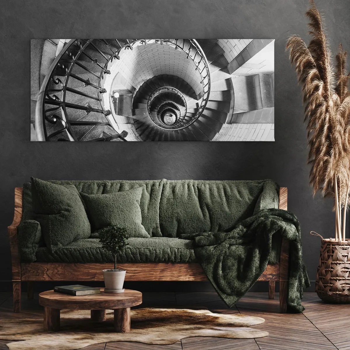 Canvastavla - Bild på duk - Högre och högre - 100x40 cm