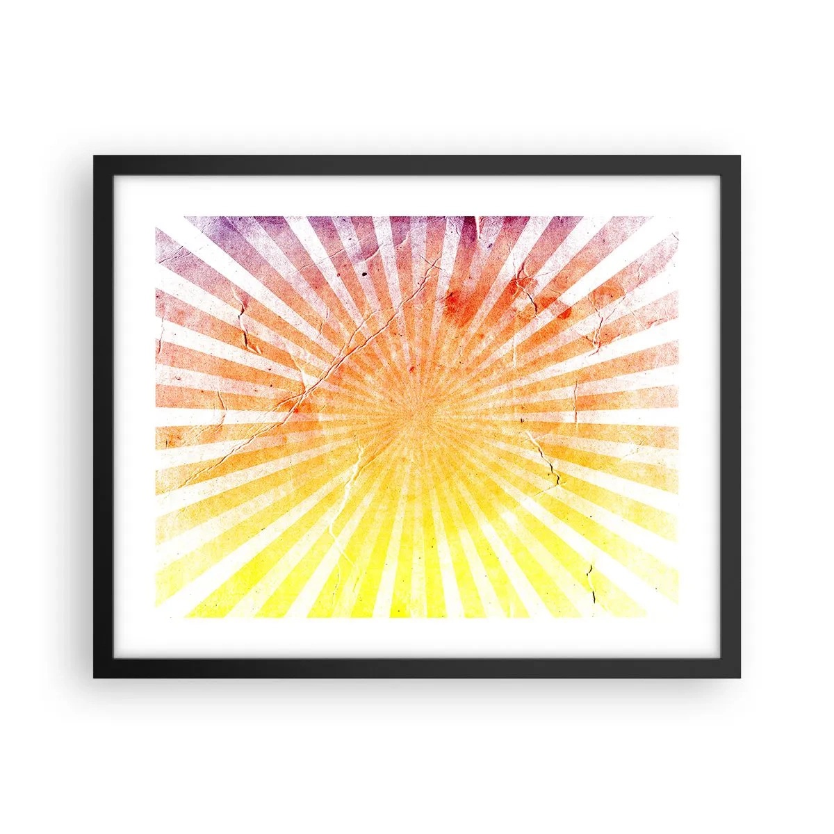 Affisch i svart ram - Solupp- och nedgångar - 50x40 cm