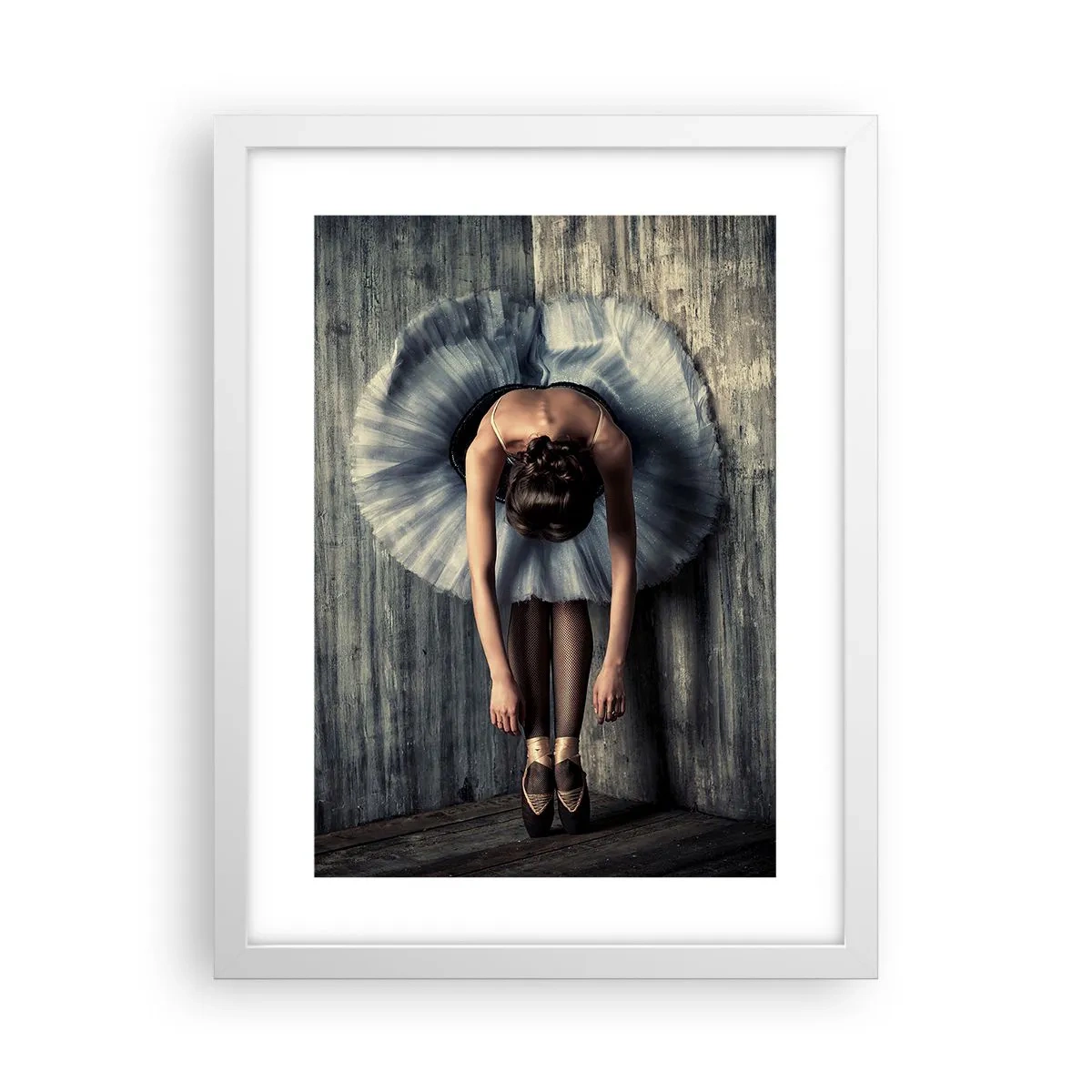 Affisch i vit ram - När musiken tystnar - 30x40 cm