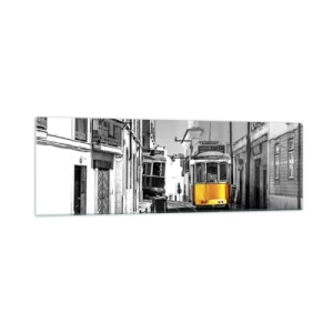 Glastavla - Bild på glas - Lissabons anda - 160x50 cm