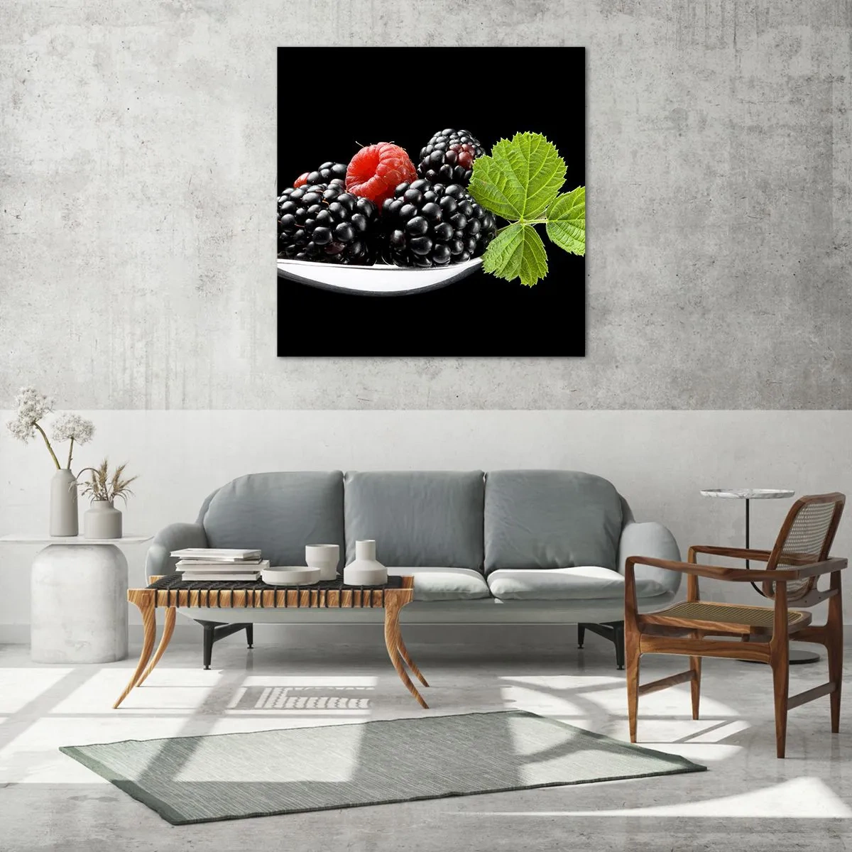 Glastavla - Bild på glas - Fräschhetens smak - 60x60 cm