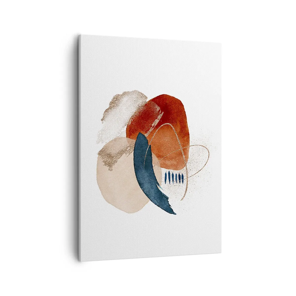 Canvastavla - Bild på duk - Oval komposition - 50x70 cm