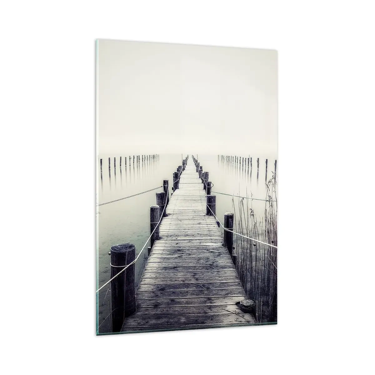 Glastavla - Bild på glas - Fördjupa dig i frid - 80x120 cm