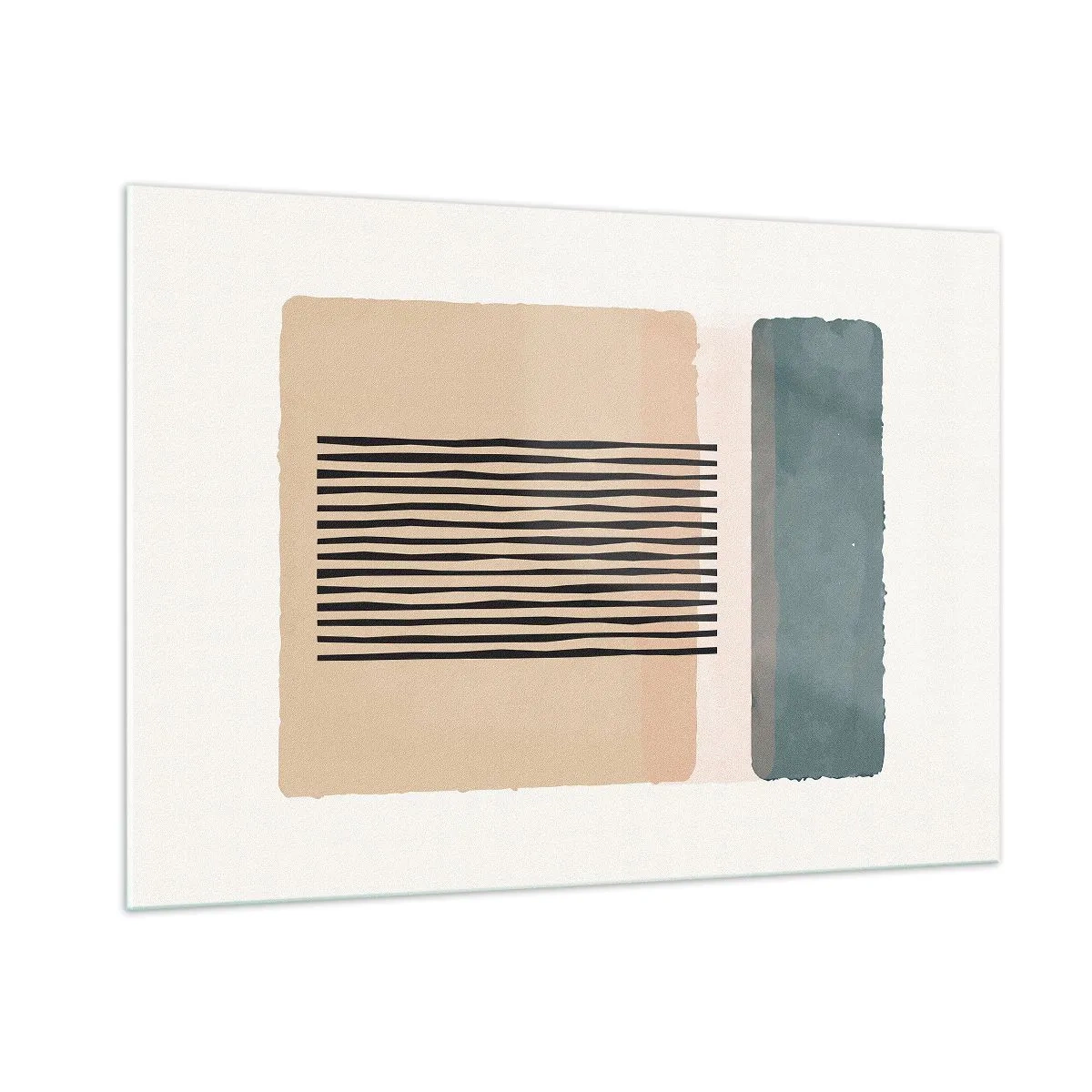 Glastavla - Bild på glas - Allt väl - 100x70 cm