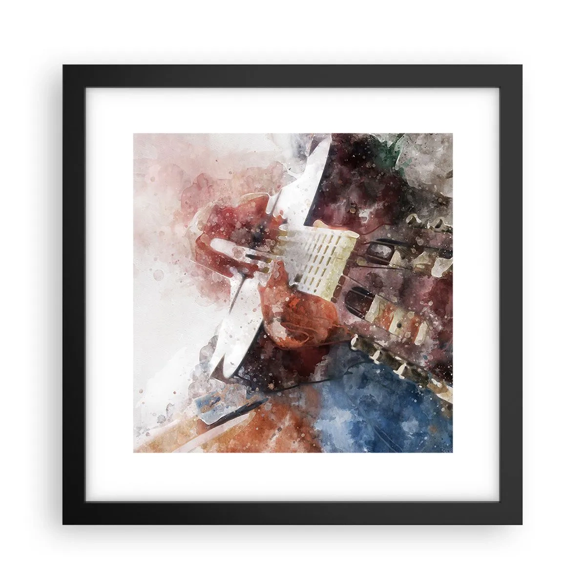 Affisch i svart ram - Vad tycker du om det? - 30x30 cm
