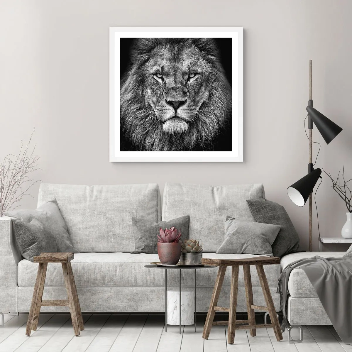 Affisch i vit ram - I kröningskläder - 60x60 cm