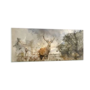 Glastavla - Bild på glas - Värdighet - styrka - dignitet - 100x40 cm