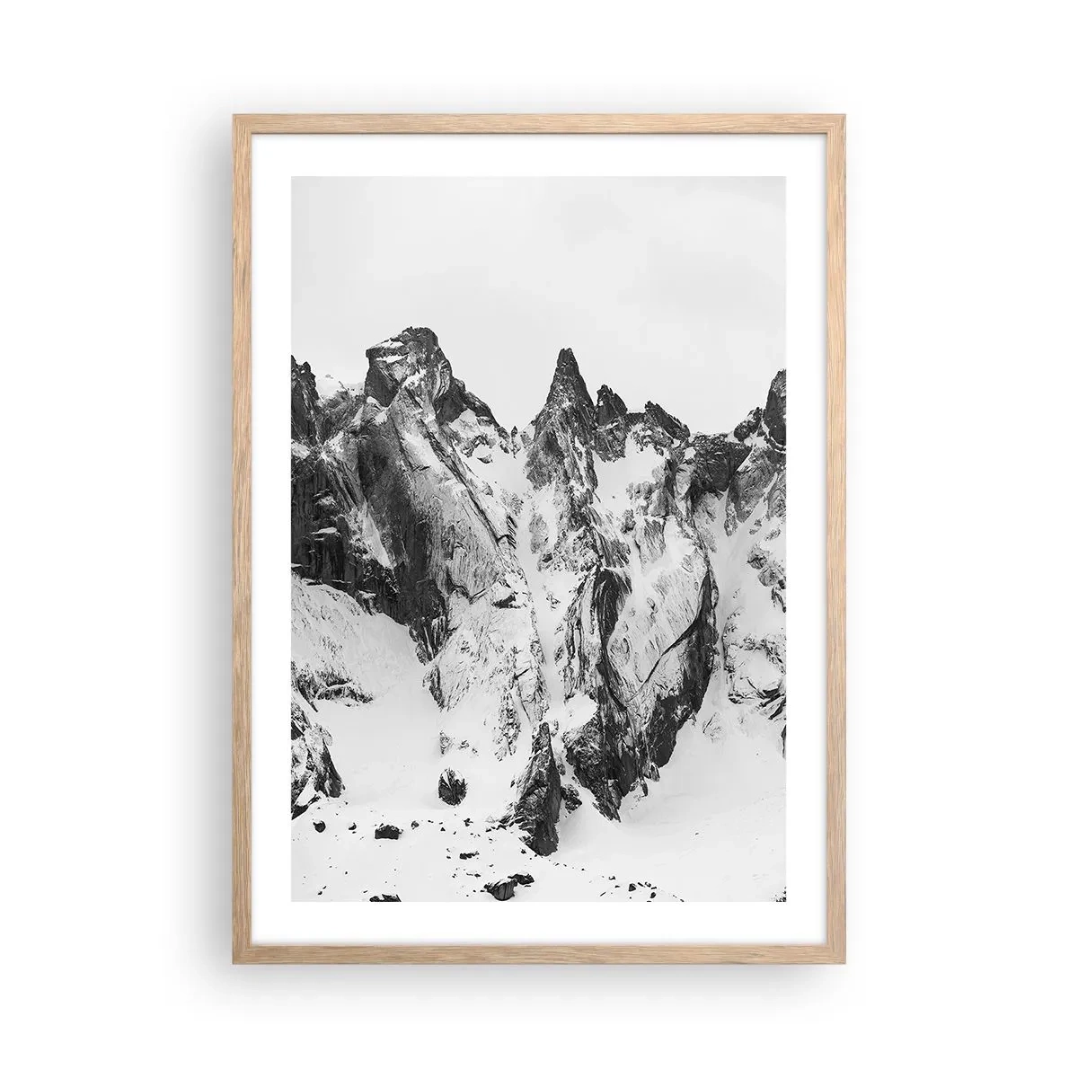 Affisch i ram av ljusek - Granitfarlig bergsrygg - 50x70 cm