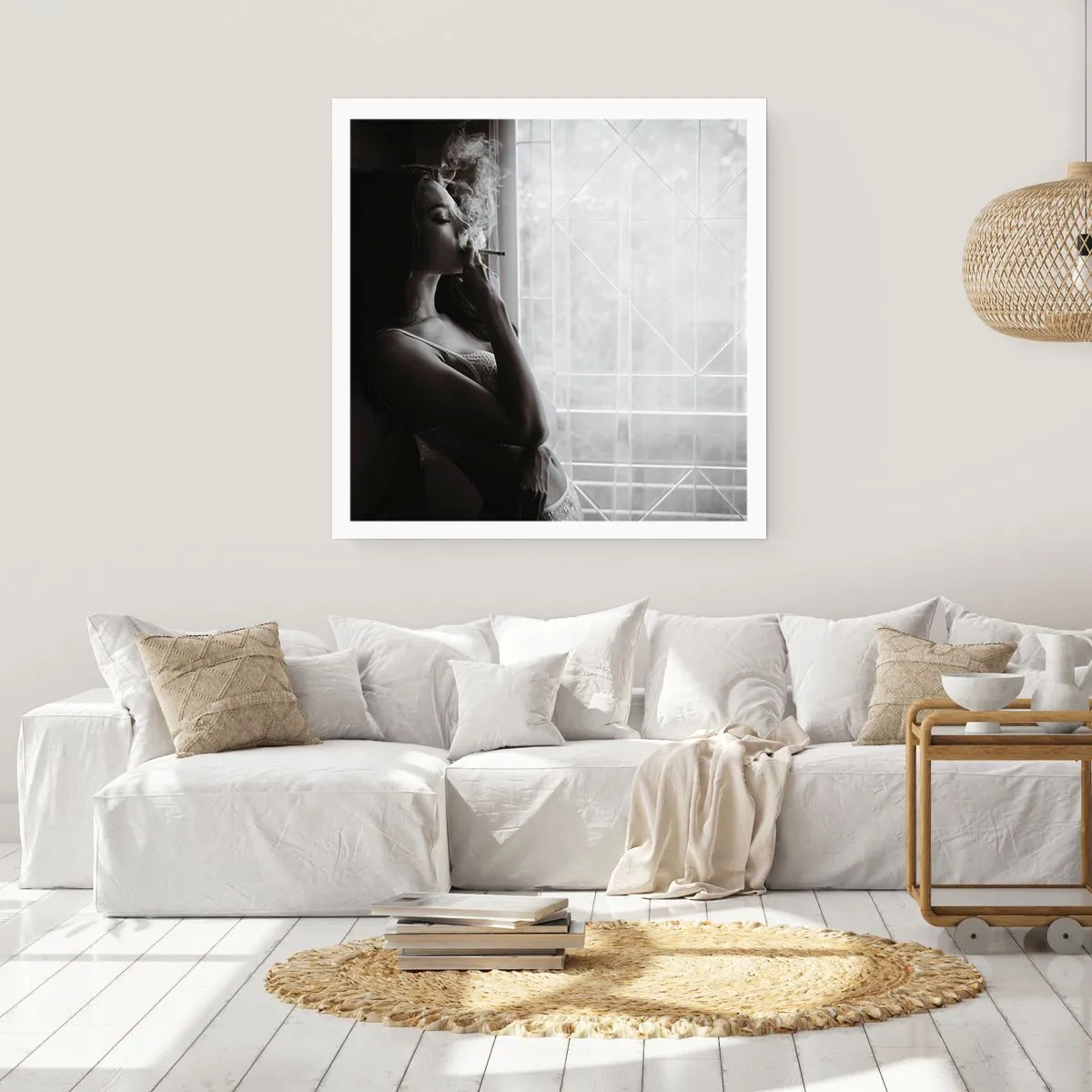 Affisch - Ett sensuellt ögonblick - 40x40 cm