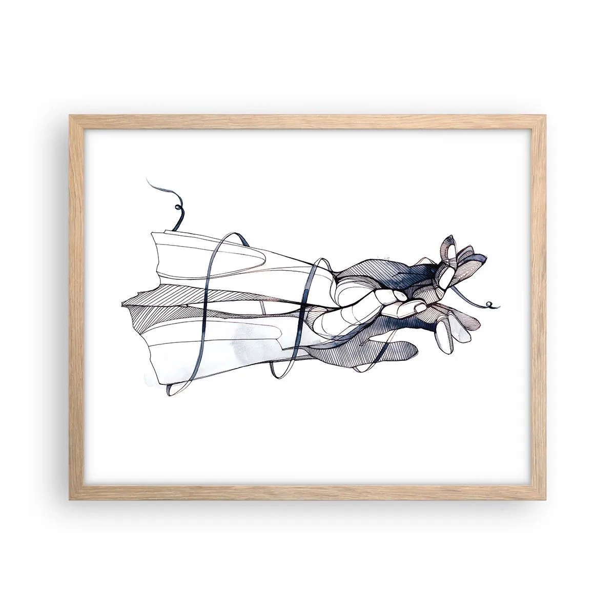 Affisch i ram av ljusek - Smekningens studie - 50x40 cm