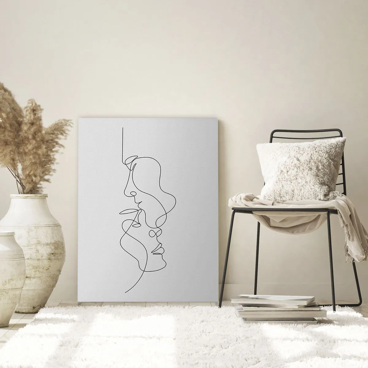 Glastavla - Bild på glas - Sentimentala lustens glöd - 70x100 cm