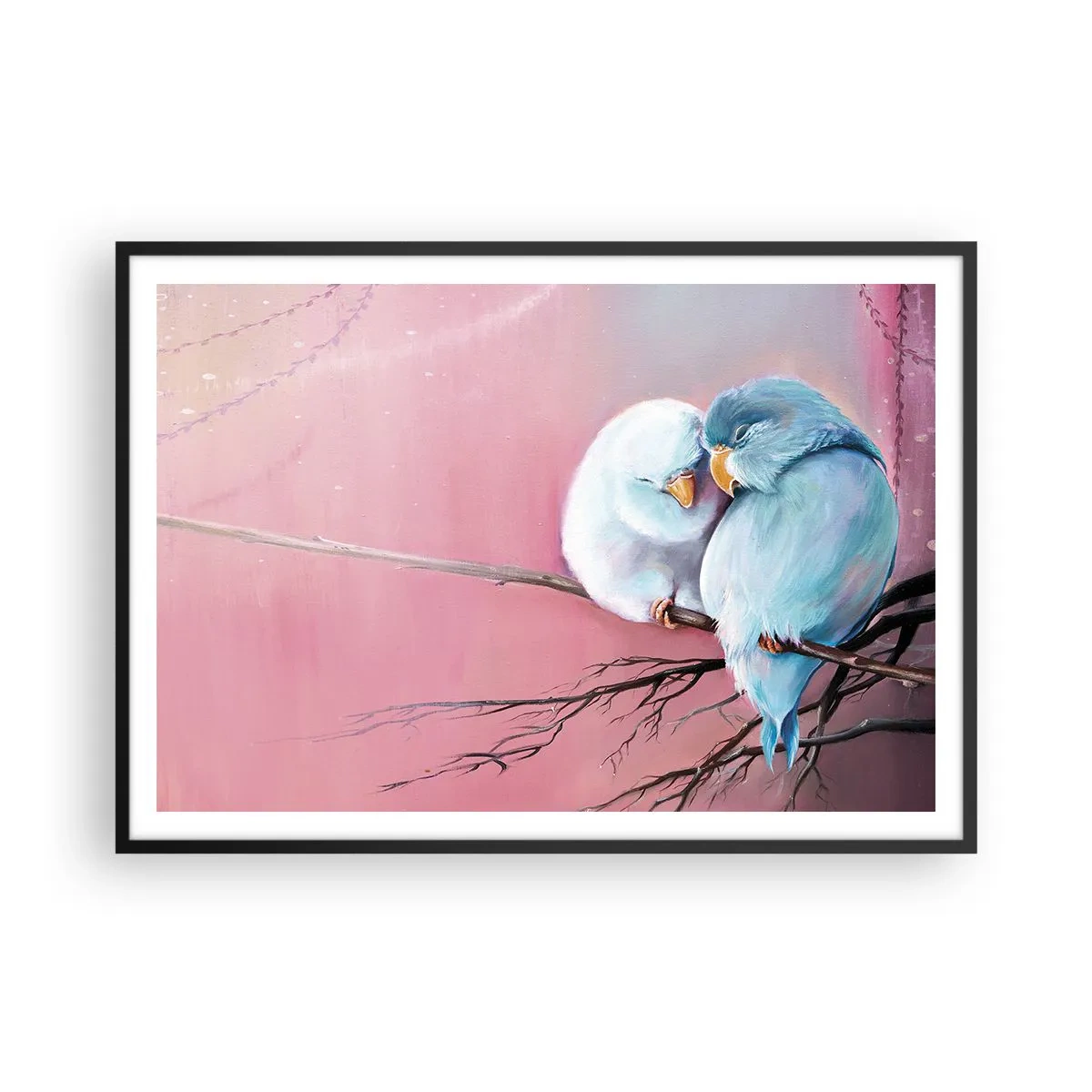 Affisch i svart ram - Lägga till något?… - 100x70 cm