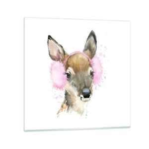 Glastavla - Bild på glas - Kylan är inte längre skrämmande - 30x30 cm