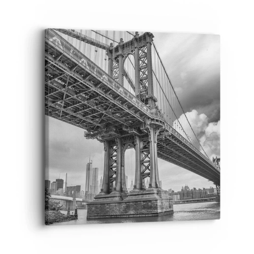 Canvastavla - Bild på duk - Till stadens hjärta - 30x30 cm