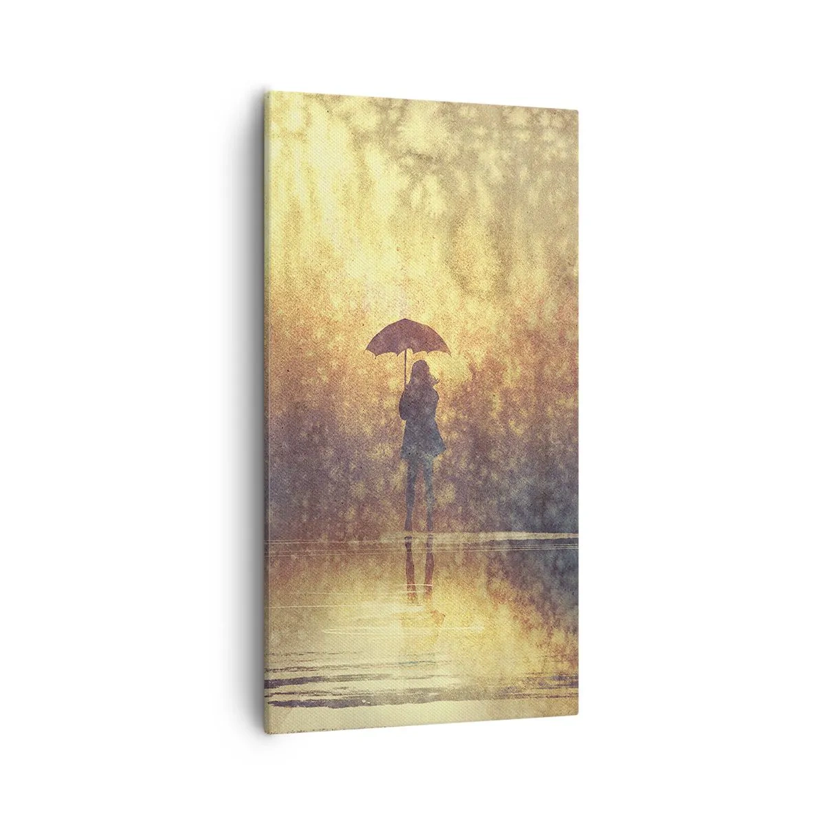 Canvastavla - Bild på duk - Jag känner att någon tittar på mig - 55x100 cm