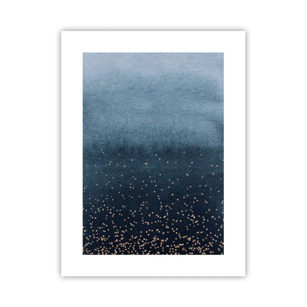 Affisch - Komposition – blåa faser - 30x40 cm