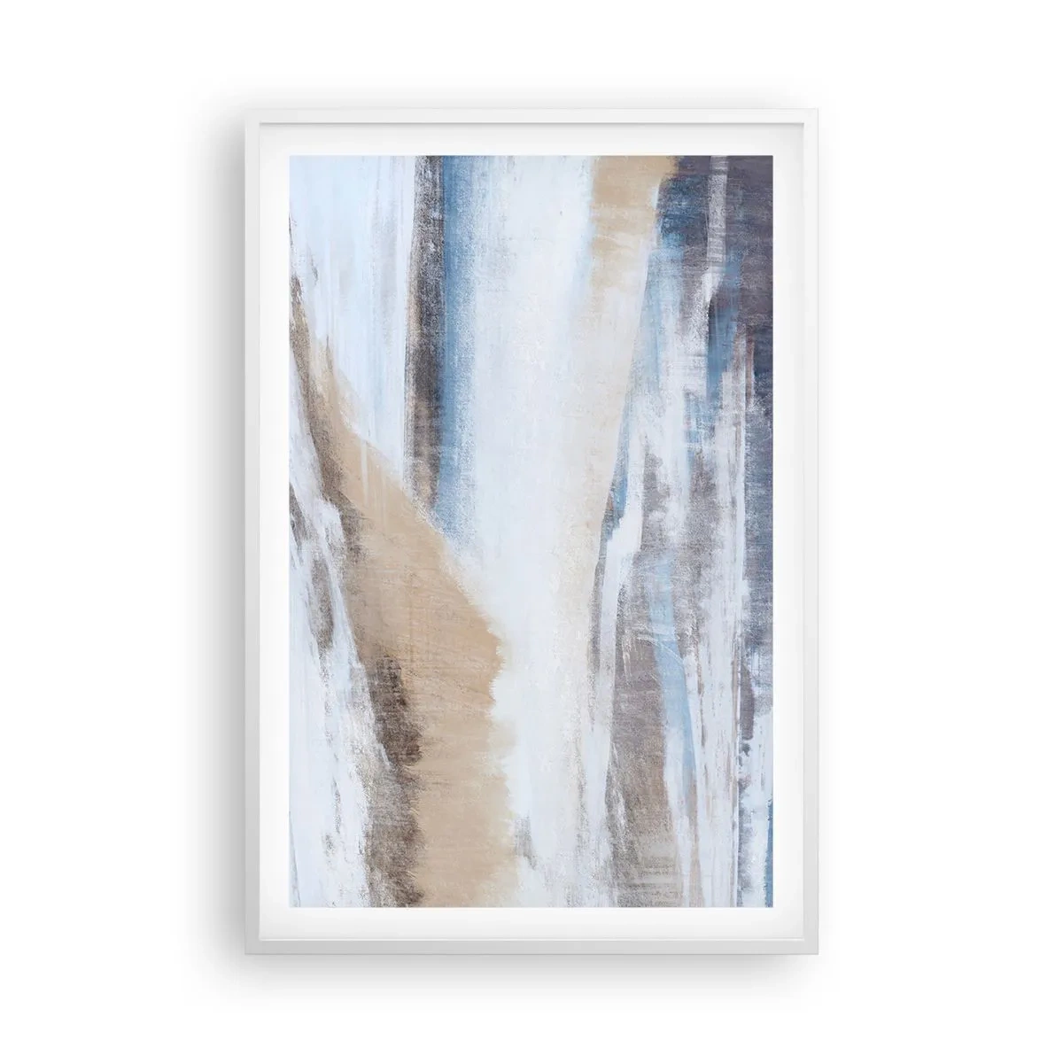 Affisch i vit ram - Vinterkomposition - 61x91 cm