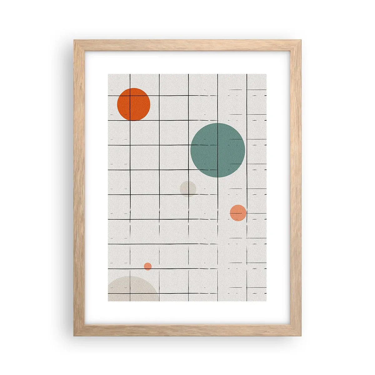 Affisch i ram av ljusek - Fångade. Vi eller de? - 30x40 cm