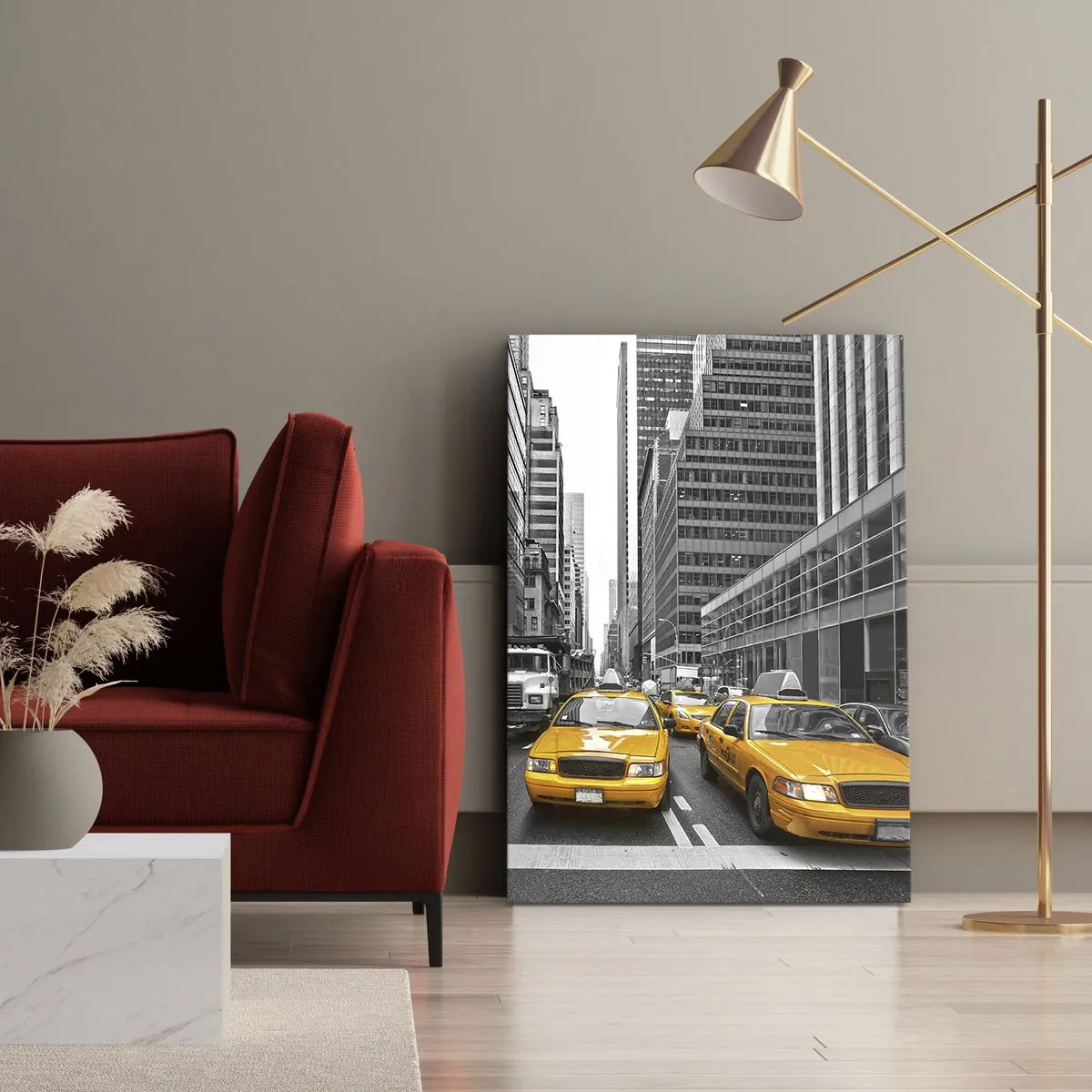 Canvastavla - Bild på duk - Vi färgar denna stad - 50x70 cm