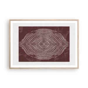 Affisch i ram av ljusek - Rymden talar - 100x70 cm