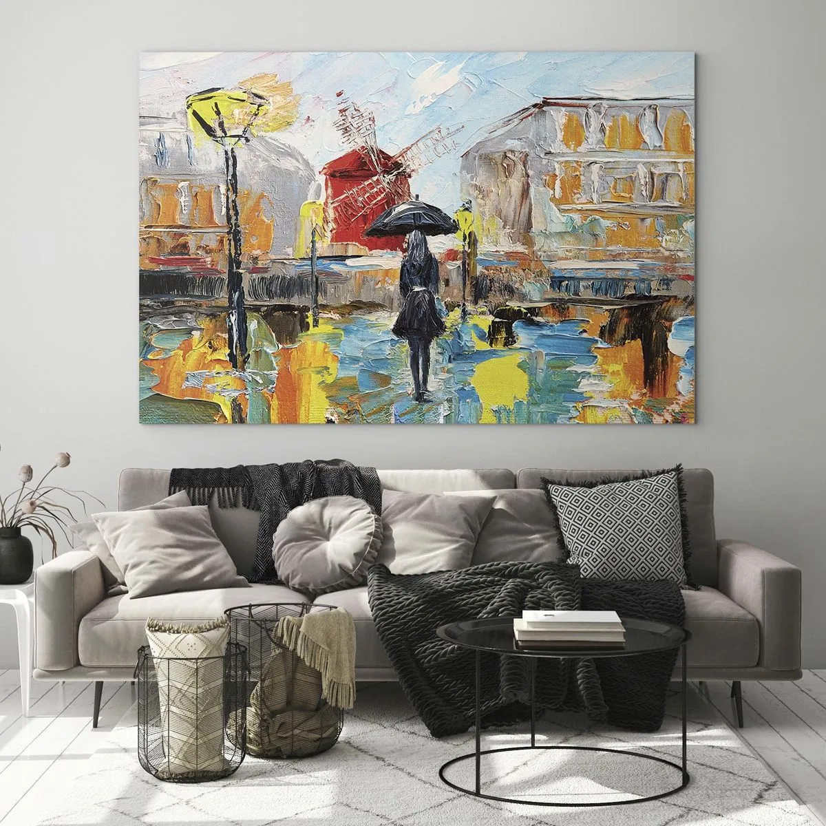 Glastavla - Bild på glas - Parislegender - 120x80 cm