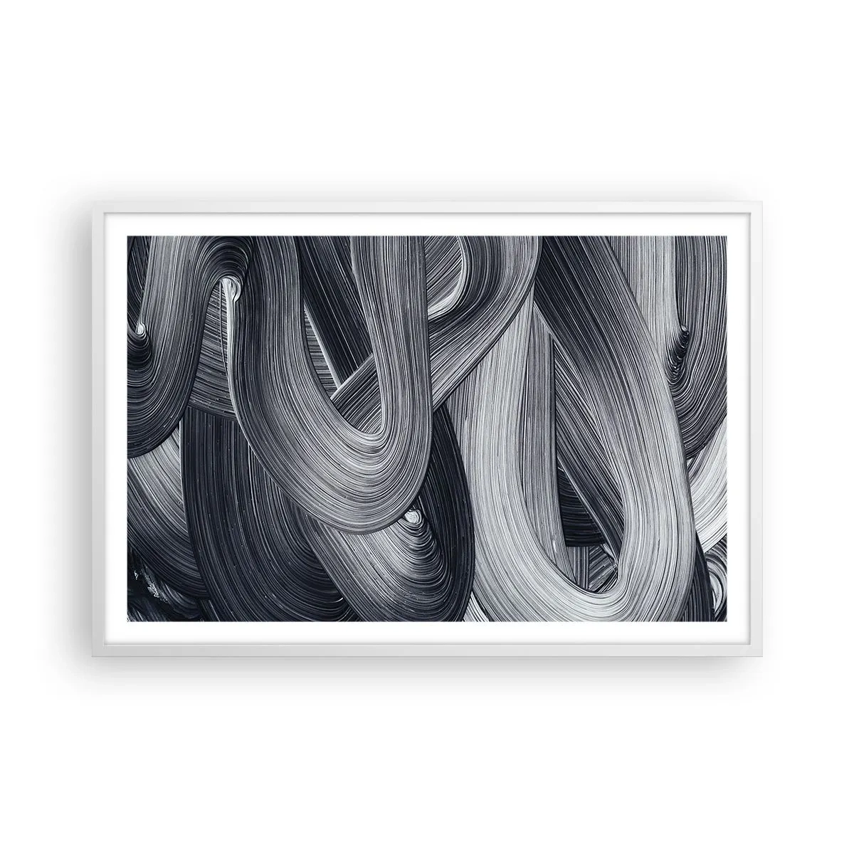 Affisch i vit ram - Verklighetens flythet - 91x61 cm