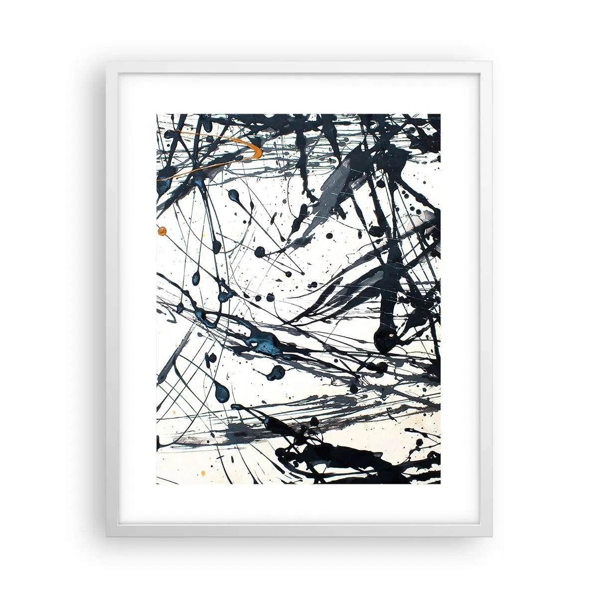 Affisch i vit ram - Med eller utan någon mening? - 40x50 cm