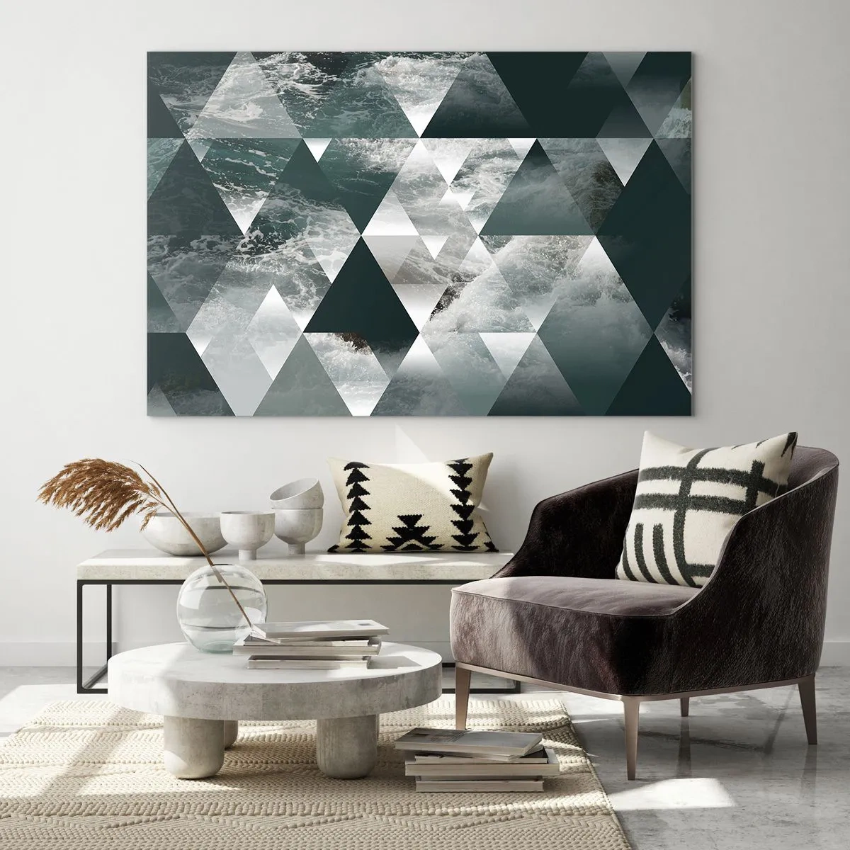 Glastavla - Bild på glas - Kristallperspektiv - 100x70 cm