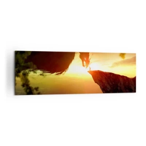 Canvastavla - Bild på duk - Drakens tämjare - 160x50 cm