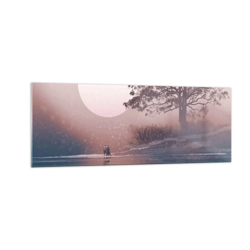 Glastavla - Bild på glas - Nattens under - 140x50 cm