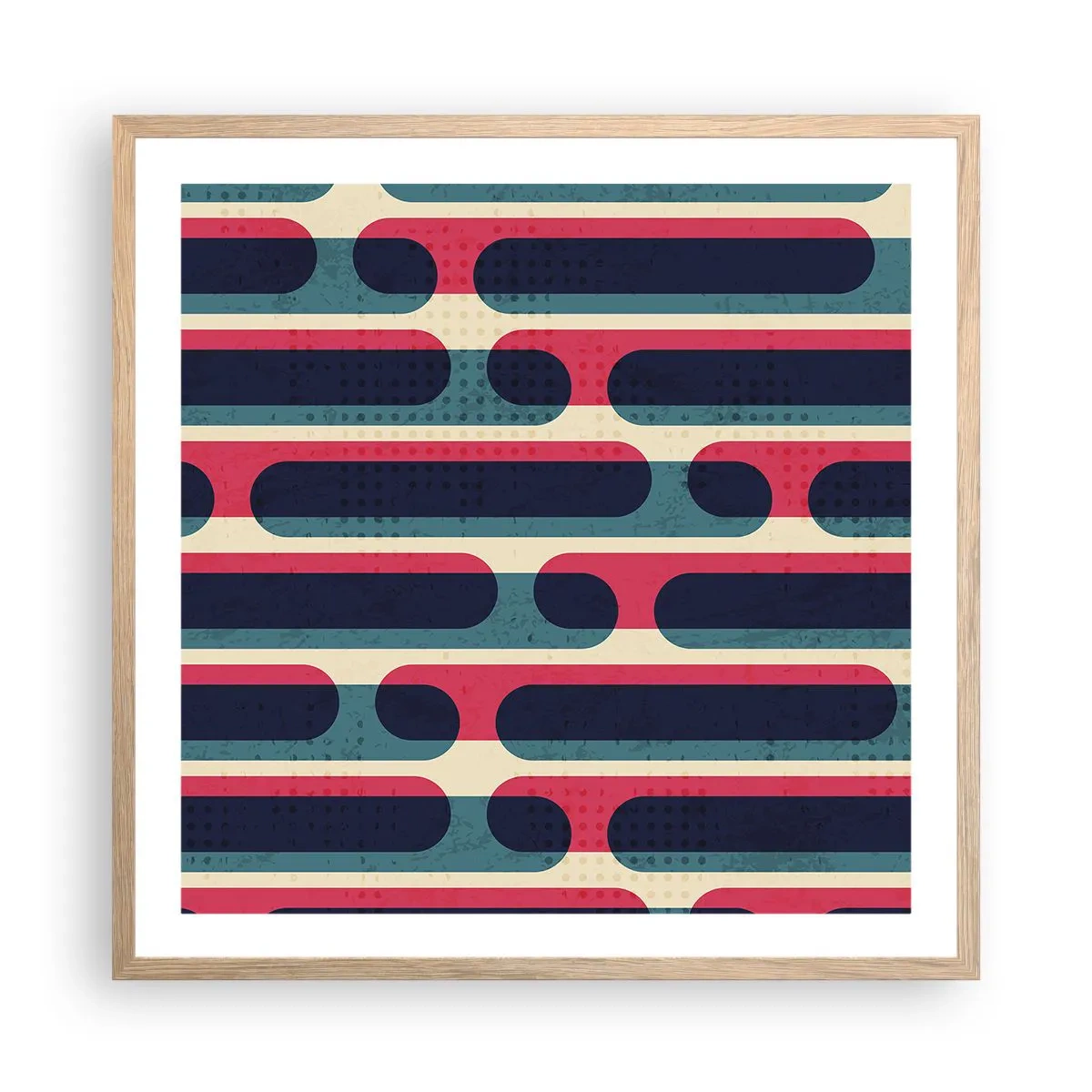 Affisch i ram av ljusek - In och framåt - 60x60 cm