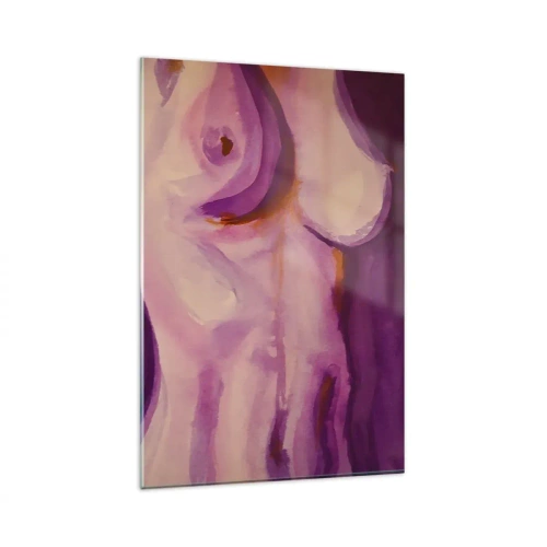 Glastavla - Bild på glas - Ode till kvinnlighet - 80x120 cm