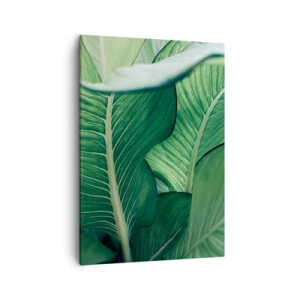 Canvastavla - Bild på duk - Livet intensivt grönt - 50x70 cm