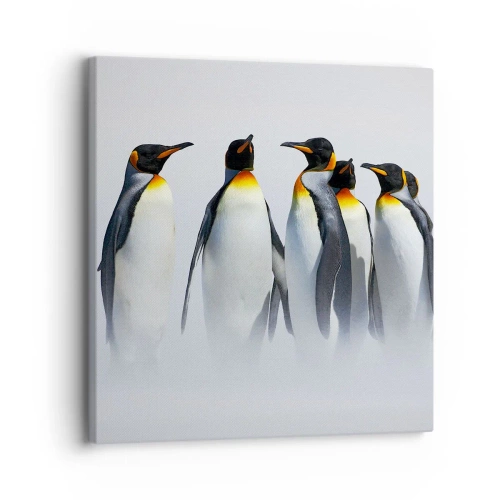 Canvastavla - Bild på duk - En träff i kvällsdräkter - 30x30 cm