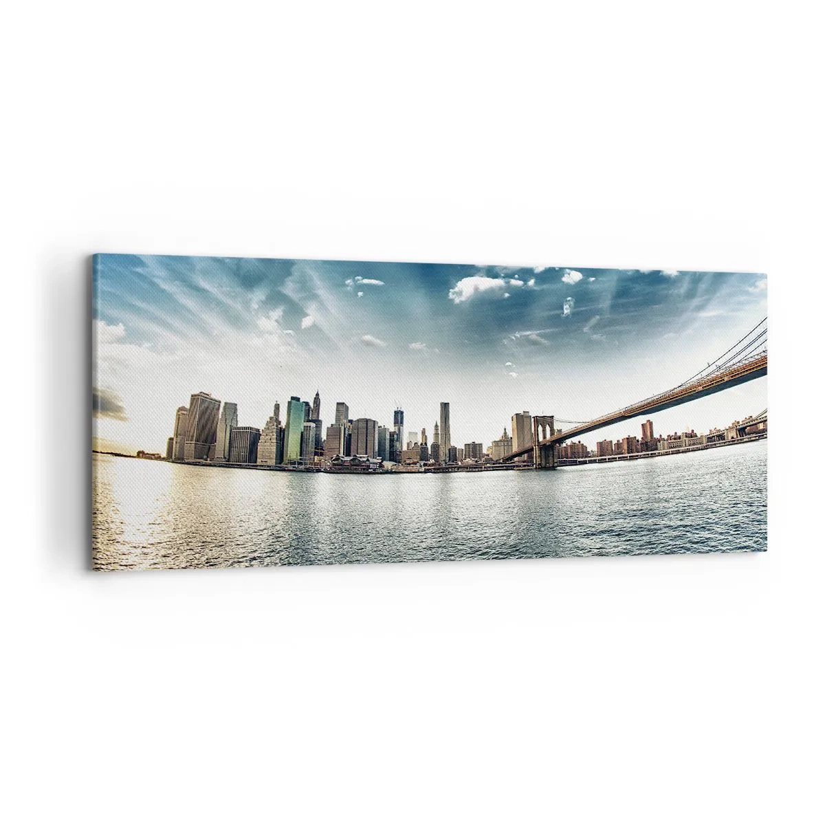 Canvastavla - Bild på duk - Glasö - 100x40 cm