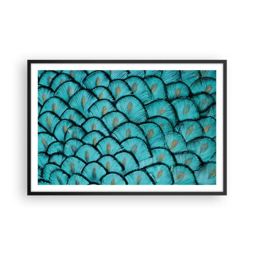 Affisch i svart ram - Den stora fjädergalan - 91x61 cm